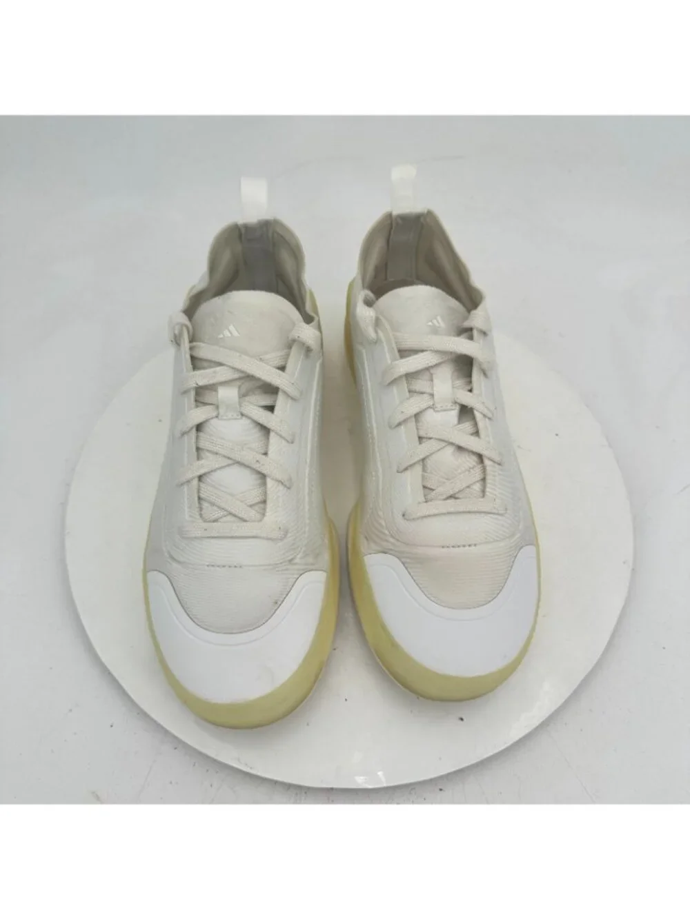 adidas Stella McCartney x Treino Men Size 8.5 FY1548 Triple White Training Shoe